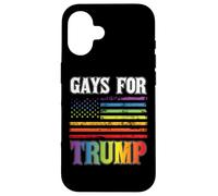 Gays For Trump LGBT Pride Gay Rainbow Flag Vote Republican Case for iPhone 16