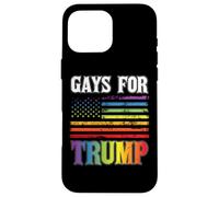Gays For Trump LGBT Pride Gay Rainbow Flag Vote Republican Case for iPhone 16 Pro Max