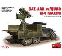 GAZ-AAA W/ Quad Maxim 1:35 Figure Plastic Model Kit MINIART
