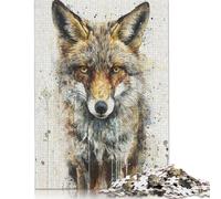 Gaze of The Wild Jigsaw Puzzles Puzzle for Adults Kids. 1000 Piece Impossible Challenge Toy Educational Game Home Decoration for Adults& Kids Age 14 Years Up 1000pcs (38x26cm)