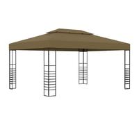 vidaXL Gazebo 4m Anthracite Outdoor Garden Patio Canopy Tents Awning Sunshade
