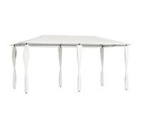 Gazebo 2.98x5.3x2.59m Cream Fabric Steel Frame, Outdoor Party Canopy w/ CoversXL