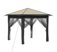 Gazebo 210D Oxford with Silver Coating Outdoor Structures Garden Canopy vidaXL
