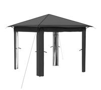 Gazebo 210D Oxford with Silver Coating Outdoor Structures Garden Canopy vidaXL