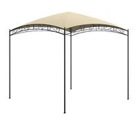 Gazebo 3x3x2.65m Cream Steel Frame Polyester Canopy 180g/m² PA Coated Party Use