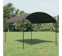 Gazebo 3x4m Anthracite Steel Frame Polyester Roof 2.6m High Family Shelter Patio