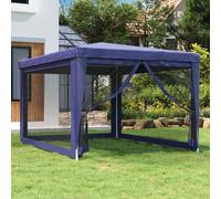 vidaXL Party Tent with 4 Mesh Sidewalls 4x3m Garden Marquee Gazebo Outdoor