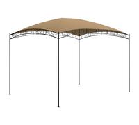 Gazebo 3x4x2.65m Taupe Steel Frame Polyester Roof Outdoor Party Shelter Garden