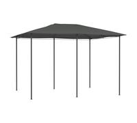 Gazebo 3x4x2.6m Anthracite Fabric Canopy Steel Frame Post Covers Outdoor Patios