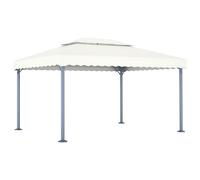 Gazebo 400x300cm Aluminium Tent Canopy Marquee Shelter Anthracite/Cream vidaXL