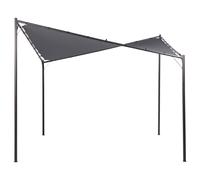 Gazebo AVENTINE Metal 300 cm 300 cm Dark Grey