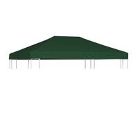Gazebo Canopy 4x3 m Forest Green Polyester 310 g/m² PVC-Coated Heavy Duty Cover