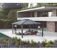 Gazebo Canopy Pergola Shelter 14 x 20ft Grey Dallas