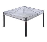 Gazebo Cover Transparent Clear PVC 3x3m Waterproof Replacement 300x300x26cm