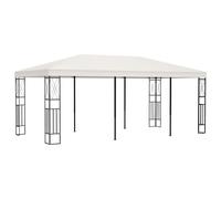 vidaXL Gazebo 3x4 m Taupe Fabric Garden Canopy Shelter Party Wedding Tent