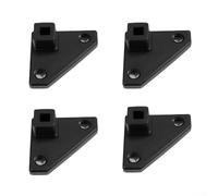 Gazebo Foot Brackets 21X21mm Plastic Tent Leg Base Support For Pop-Up Canopy And Gazebo, Stable Load-Bearing Sand Or Hard Surfaces, Pack Of 4 Black Pieces