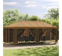 vidaXL Gazebo Frame 6 x 3 m Black Steel