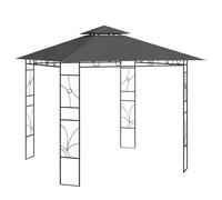 vidaXL Gazebo 3x3x2.7 m Anthracite 160 g/m² Outdoor Living Structure Canopy