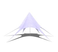 'vidaXL White Garden Gazebo Hexagon Star Pavilion - 10m Diameter, UV and Weatherproof Oxford Fabric, Perfect for Outdoor Parties or Barbecues'