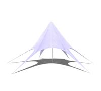 'vidaXL White Hexagon Star Garden Pavilion - 14m Diameter - Weatherproof Oxford Fabric