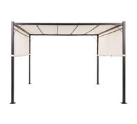 Gazebo LED PARGA Metal 310 cm 310 cm Beige