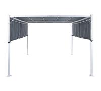 Gazebo LED PARGA Metal 310 cm 310 cm Grey