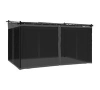 vidaXL Gazebo with Mesh Walls Anthracite 3x3 m Steel NEW