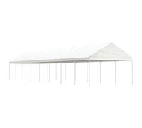 vidaXL Gazebo with Roof White 17.84x4.08x3.22 m Polyethylene, White