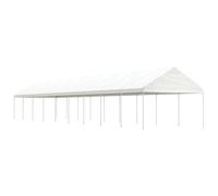Gazebo Part Tent with Roof Pavilion Outdoor Marquee White Polyethylene vidaXL