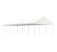 vidaXL Gazebo with Roof White 15.61x4.08x3.22 m Polyethylene, White