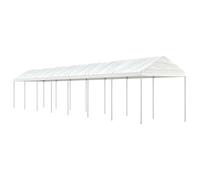 vidaXL Gazebo with Roof White 15.61x2.28x2.69 m Polyethylene, White