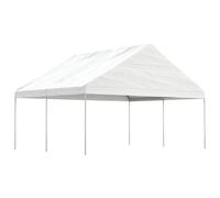Gazebo Part Tent with Roof Pavilion Outdoor Marquee White Polyethylene vidaXL