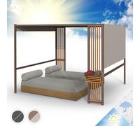 Gazebo Pergola 3x3 m Garden Pavilion Patio Tent Outdoor Sunshade Shelter Taupe
