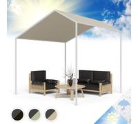Gazebo Pergola Garden Pavilion Party Tent Outdoor Sunshade Shelter 3x3 m Beige