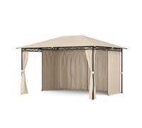 Gazebo Pop Up 3x4 cm Waterproof Stable Garden Pavilion Metal 4 Side Walls Beige