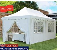 Gazebo Pop Up Sides and Carry Bag UPF50+ White 3 x 6m