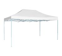 Gazebo Pop Up Tent White 291x431x315cm 600D Oxford PVC Coated Steel Large Frame