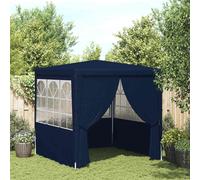 vidaXL Professional Party Tent with Side Walls 2m Blue Outdoor Canopy Gazebo