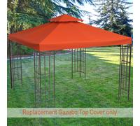 Gazebo Replacement Canopy 3x3 m-Rusty Red