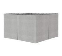 Gazebo Replacement Sidewalls - 4Pk Privacy Panel for 3x4m - Light Grey - Premium