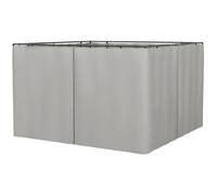 Outsunny 3x3m Gazebo Replacement Sidewall Set - 4 Grey Panels with C-Rings & Hooks (84C-226V02LG)