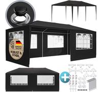 Gazebo Rimini Anthracite 6x3m incl Side Panels