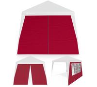 Gazebo Side Panel 2´2Pcs Set Red 3x3m