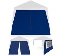 Gazebo Side Panel 2Pcs Set Blue 3x3m