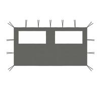 Gazebo Sidewall with Windows 4x2 m Anthracite