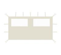 Gazebo Sidewall with Windows Garden Party Tent Wall Outdoor Canopy Wall vidaXL