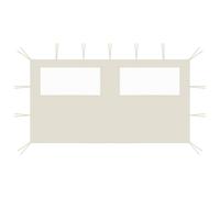 vidaXL Gazebo Sidewall with Windows 4x2 m White UK HOT