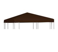 Gazebo Top Cover 3x3 m Taupe Polyester PVC Coated 310g/m2 Waterproof Pro Canopy