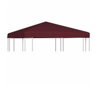 Gazebo Top Cover 3x3m Bordeaux Polyester PVC Coated Waterproof Canopy Reinforced