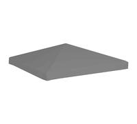 Gazebo Top Cover Black 3x3m Polyester 270g/m² PVC Coated Waterproof 16 Fasteners